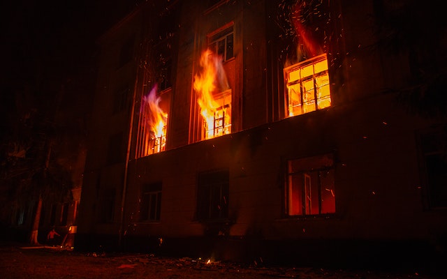 haus in brand